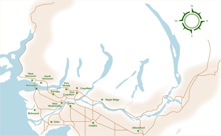 Serving Area Map