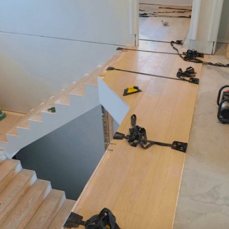 Stairs And Hardwood Floor Installation